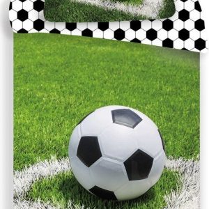 Zelené bavlněné dětské povlečení na jednolůžko 140x200 cm Football – Jerry Fabrics