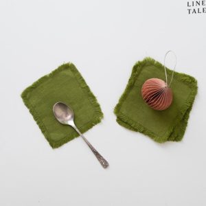 Zelené podtácky v sadě 4 ks – Linen Tales
