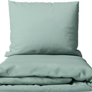 Zelené povlečení na dvoulůžko z mikrosaténu 200x200 cm Basic – Bonami Essentials