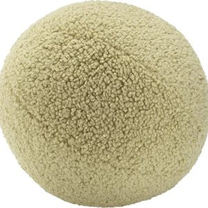 Zelený dětský pohovkový polštář z textilie bouclé Ball – Wigiwama