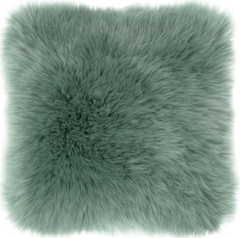 Zelený polštář Tiseco Home Studio Sheepskin