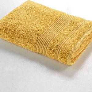 Žlutá froté bavlněná osuška 70x130 cm Tendresse – douceur d'intérieur