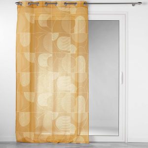 Žlutá voálová záclona 140x280 cm Esquisse – douceur d'intérieur